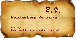Reichenberg Veronika névjegykártya